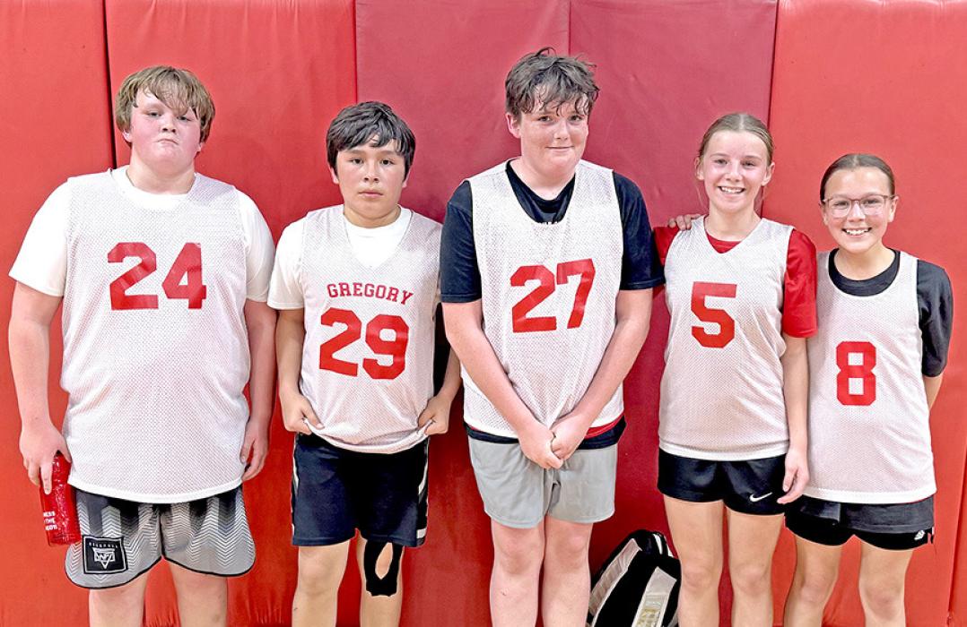 L to r: Liam Lane, Joe Braun, Dawson Stukel, Averie Stukel, and Sutton Braun made up the Purdue Boilermakers team that placed 3rd in the 5th-6th grade division. Not pictured: Coach Ben Stukel.
