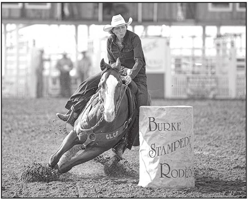 Kricket Ginter at the 2021 Burke Stampede Rodeo by Alaina Stangle.