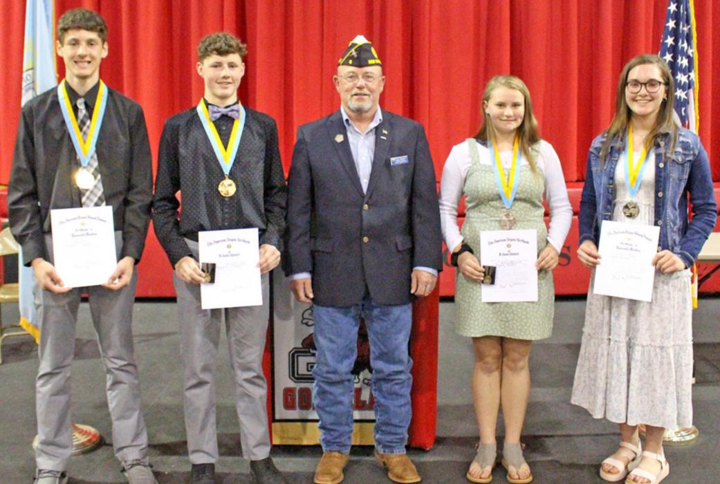 American Legion awards presented at Gregory’s eighth grade graduation