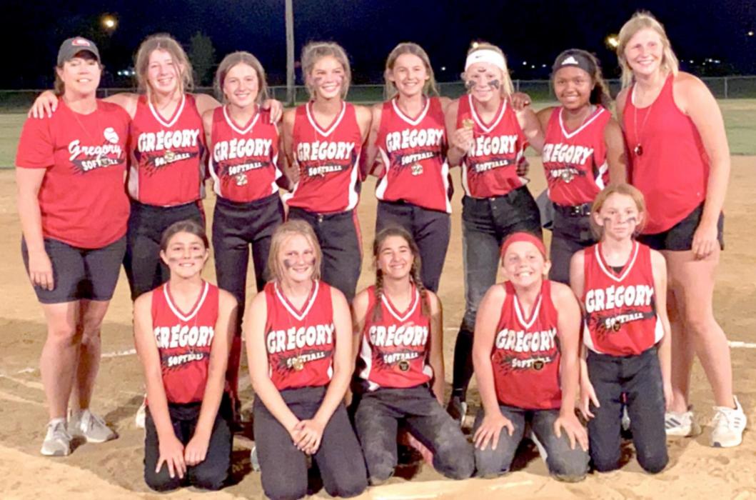 The team participants were back row, l to r: Head coach Sarah Sperl, Ella Sperl, Adelyn Veskrna, Dani VanDerWerff, Regan Graesser, Miley Janak, Cierra Graesser, and assistant coach Gracie Kenzy. Front row, l to r: Savanah Lozano, Sadie Carlson, Marisa Fischer, Abby Holmes, and Mia Haines.