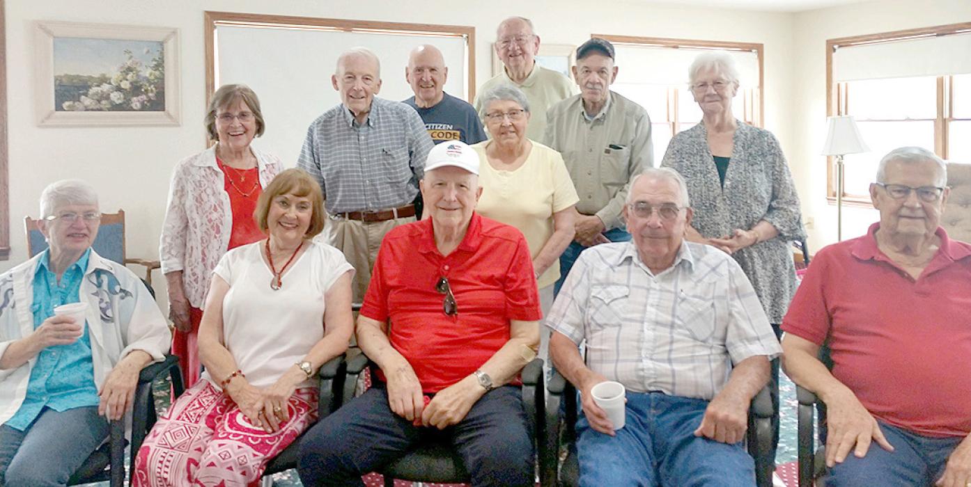 The GHS Class of 1957 held their 67th reunion on Saturday, July 20, 2024, at Silver Threads. Those in attendance were back row, l to r: Norma (Robertson) Wick, Allen Bouslaugh, Bill Hennrich, Ron Shaffer, Dennis Kelly, and Carolee (Serr) Cavanaugh. Front row, l to r: Joan (Sinclair) Shoemaker, Betty (VanCleave) Sattler, Art Sattler, Jack Raymond, and Delbert Wendell.