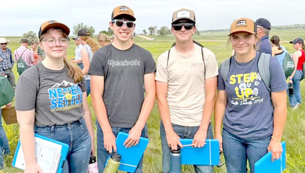 Gregory FFA members included; Charissa Ring, Ben Stevicks, Maddox Mayer, and Taylor Zeisler,.