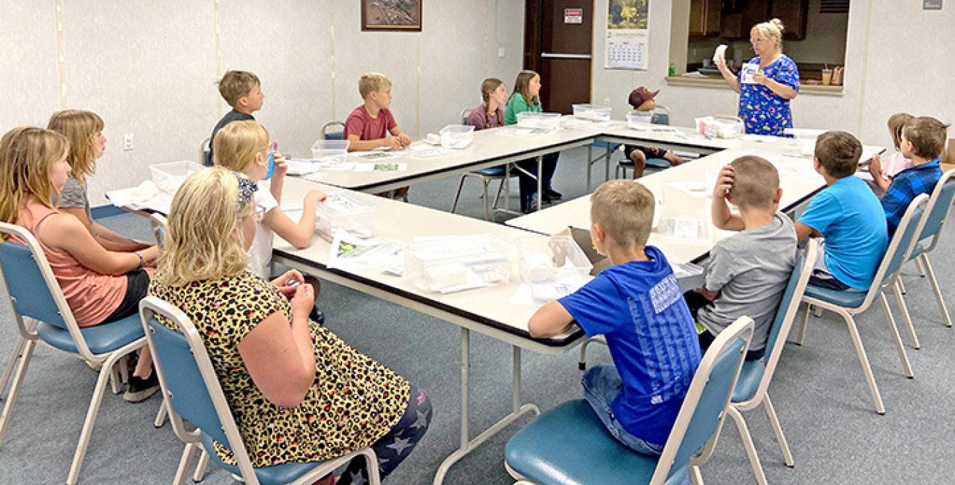 On Wednesday, July 12, Gregory County Community Health collaborated with Gregory County 4-H to educate youth with a first aid workshop. Participants made their own first aid kits and learned how to use the different supplies. With the knowledge about their first aid kits, they are now more prepared for small accidents and big emergencies.