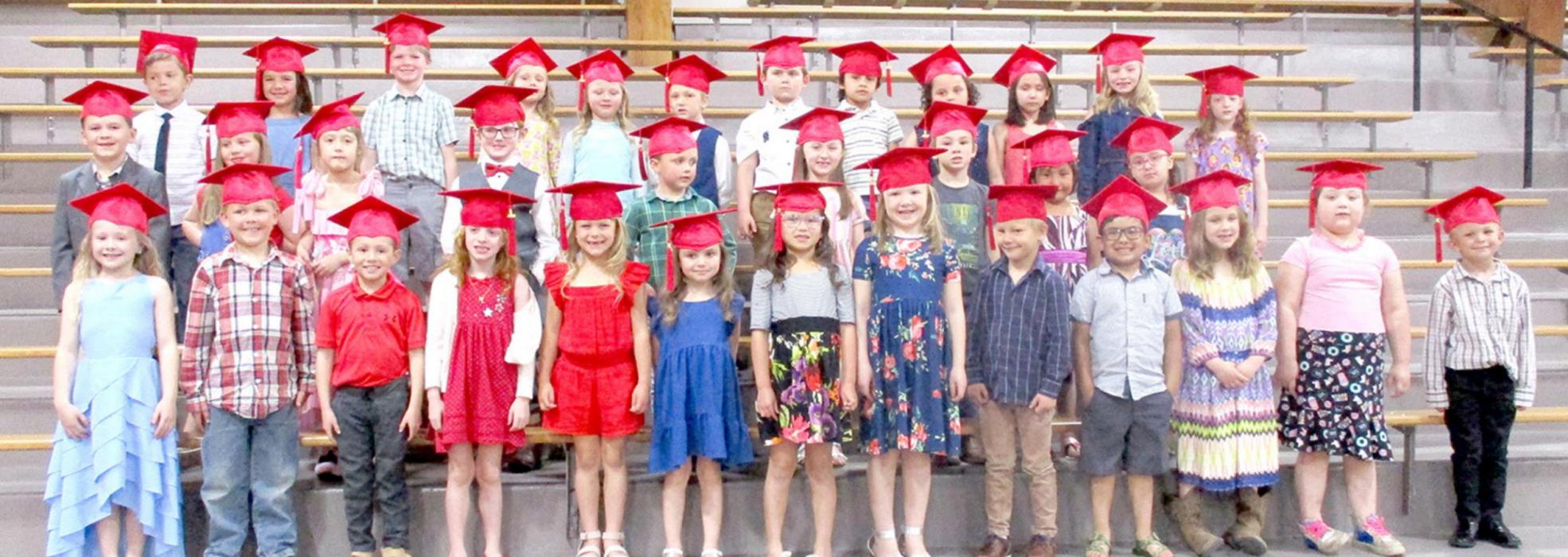 Thirty-seven Gregory kindergarteners graduate into first grade
