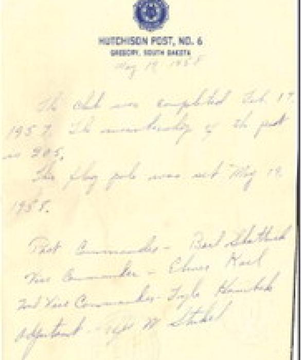 Legion Post #6 finds time capsule inside old flag pole