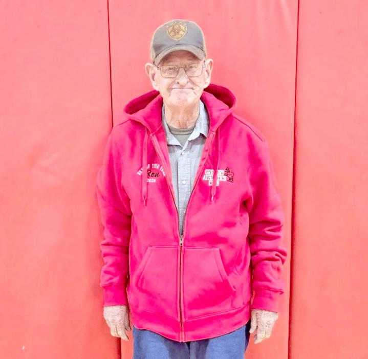 Ronnie Sinclair was named fan of the year by the Gregory Athletics Club during the coronation ceremony, Monday, September 28, 2026.