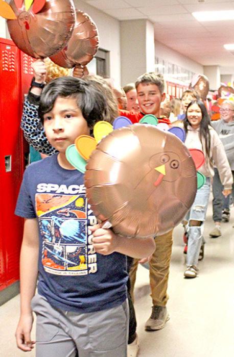 Weather not an issue for in-house Thanksgiving parade at Gregory School District