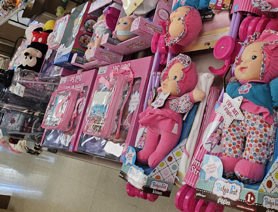 Christmas Giveaway items ready for the Gregory Elementary to shop on December 9