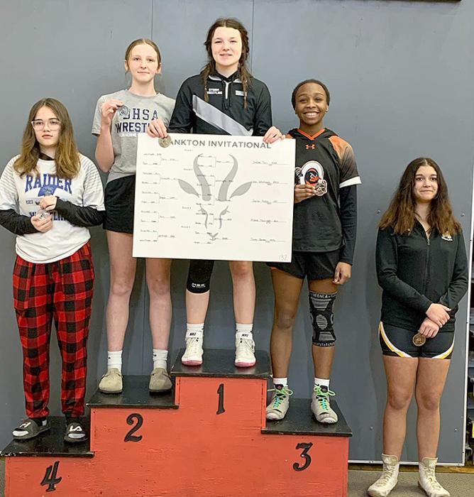 Daytona Paris qualified for the state high school wrestling tournament this year, her first year of wrestling.
