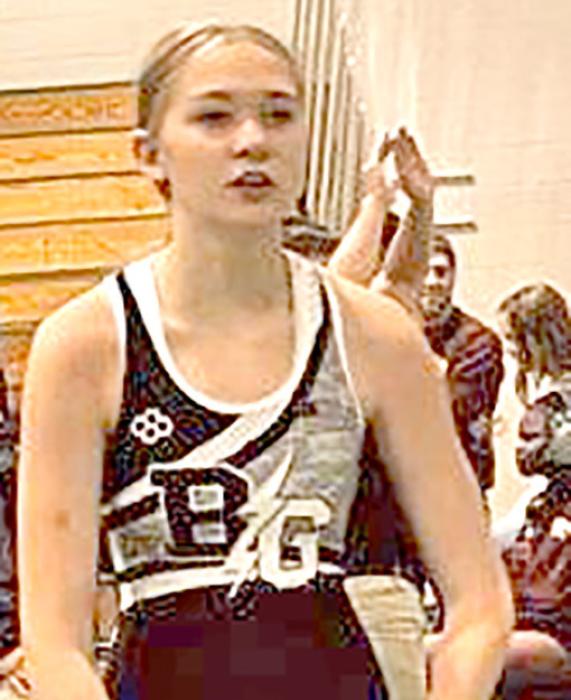 Libby Krcil (above) and Daytona Paris broke barriers this year by being the first girls varsity wrestlers for the Burke/Gregory Storm. (Submitted photo)