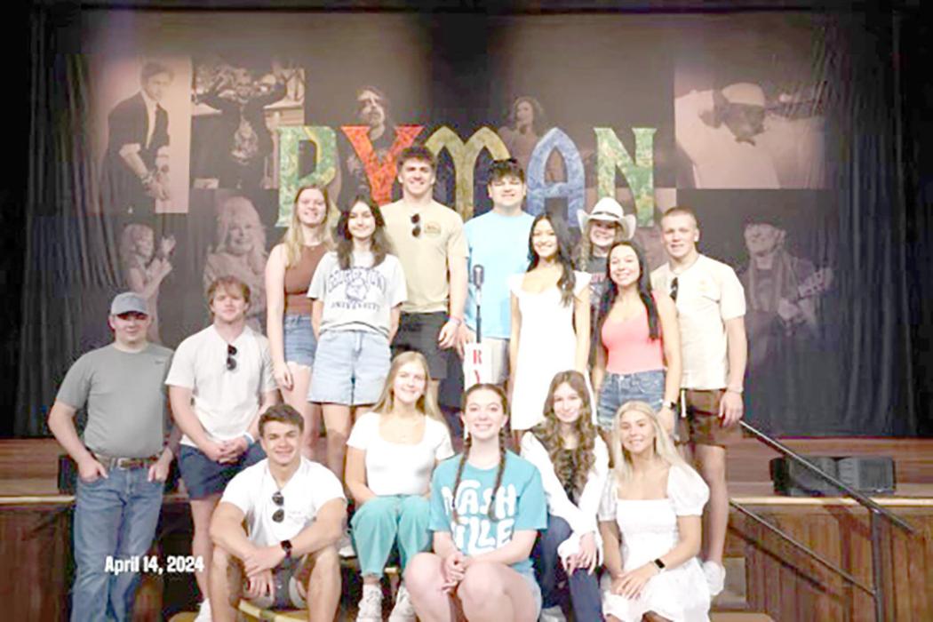 The group toured Ryman Auditorium and Belle Meade Mansion on their final day in Nashville.