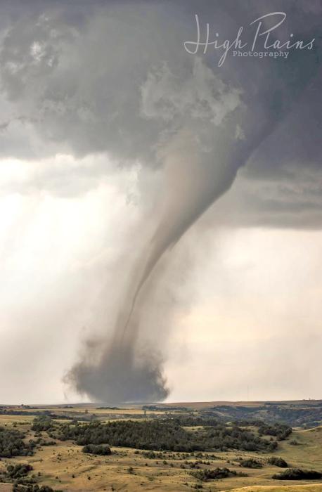 Sarah Svoboda snapped this picture of the tornado heading towards her home before turning South. (Photo by High Plains Photography)