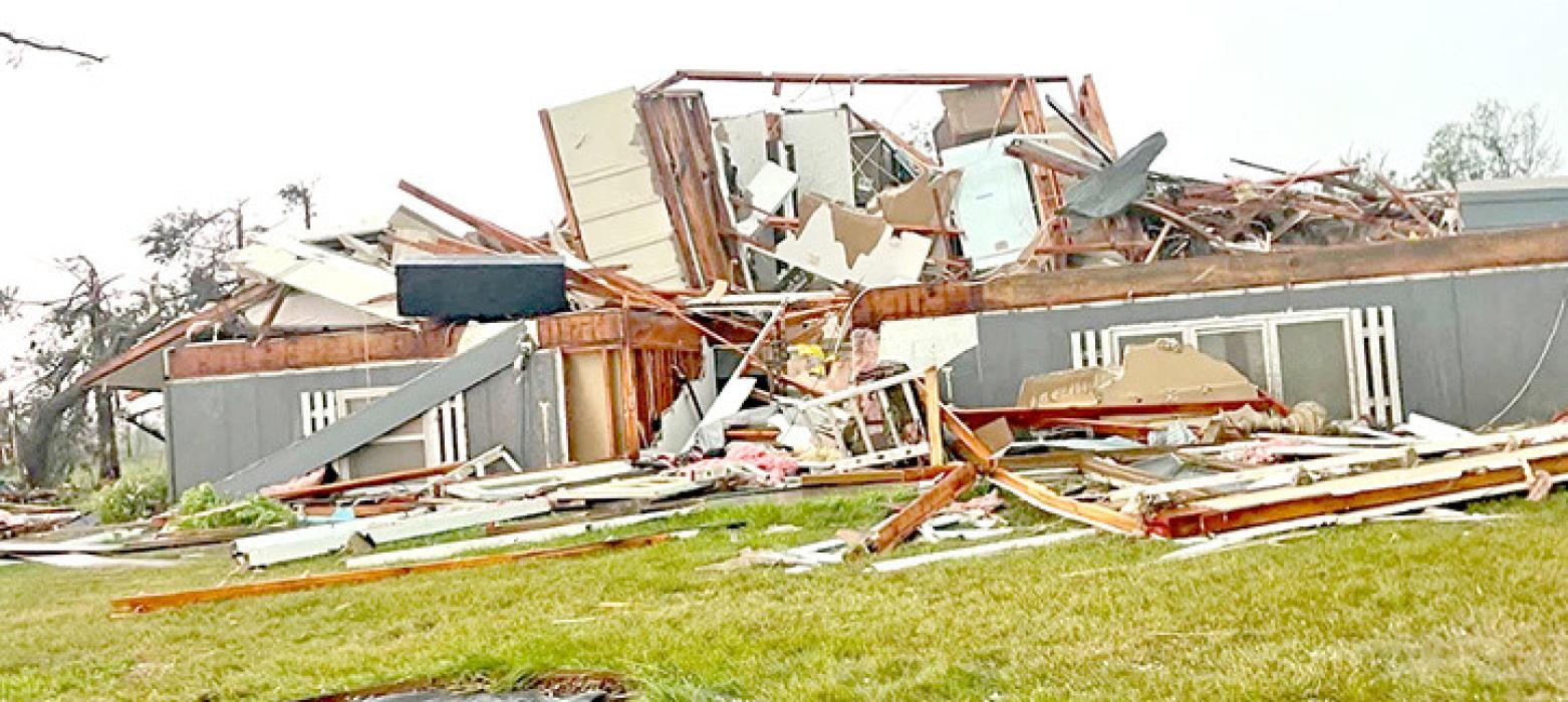 The home of Sherri Schmitz Kollars in Bonesteel was a total loss.