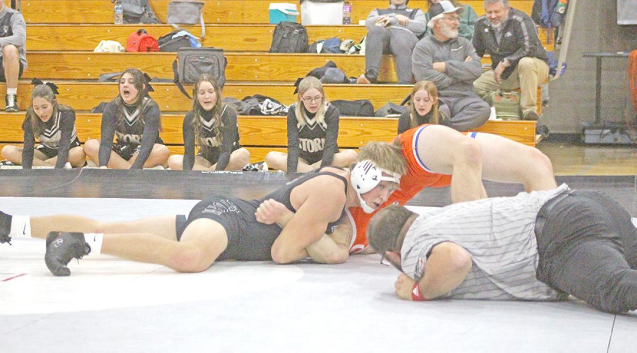 Kade Braun had a major decision, a pin, and a decision before losing to Chase McGillivary of Redfield and coming home with a second place medal.
