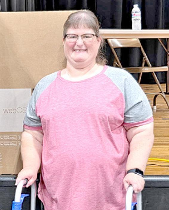 Tanya Fletcher of Colome was the winner of the grand prize, a 55” television.
