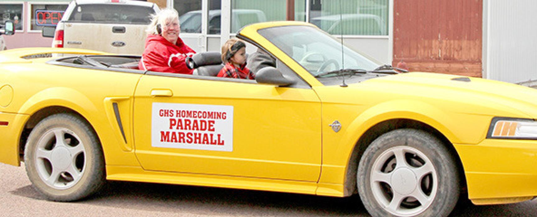 JoAnn Serr took the helm as this year’s parade marshal.