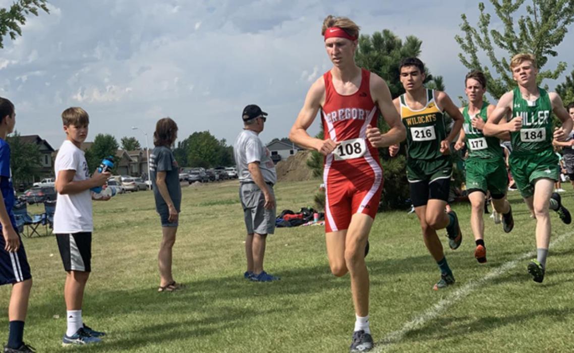 Luke Sinclair ran a personal best time of 17:34 for a 3rd place finish at the Burke meet.