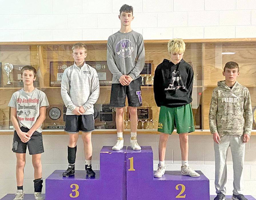 Judd Hansen claimed second place in the 106-pound weight class, extending his season record to 30-3. (Photo by Jenny Hansen)