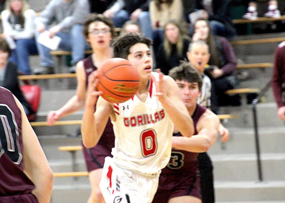 Noah Bearshield added 45 points to the three Gorillas victories this past week, including 13 points and 7 rebounds during the Platte-Geddes game on Monday night.