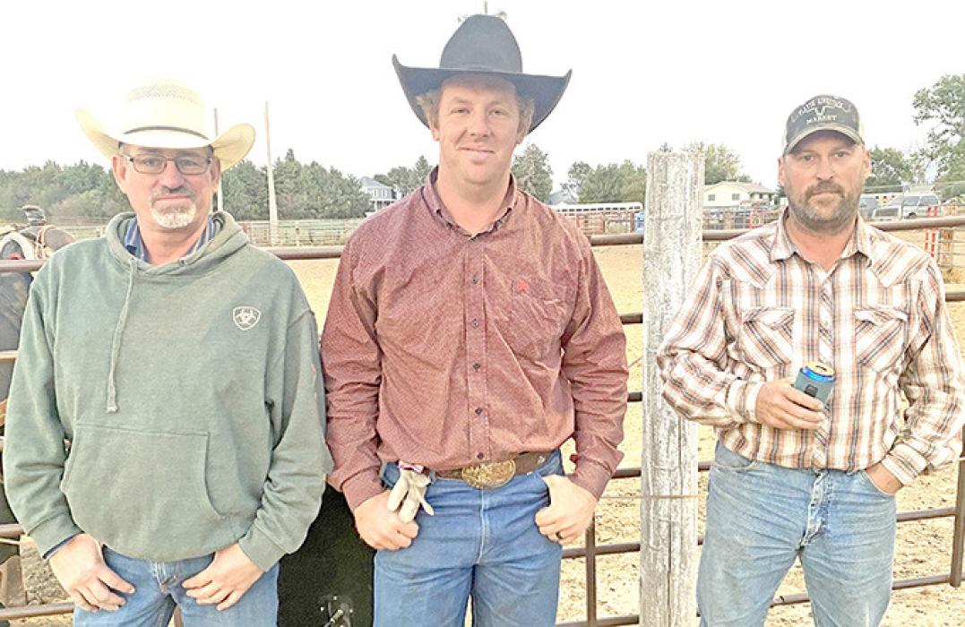 Heeler winners were from l to r: Corey Nilson, Nathan Pedersen, and Kevin Talsma.
