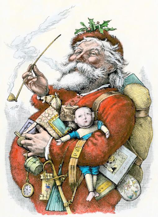 Thomas Nast revolutionized Santa’s image with his drawing in 1881, solidifying how we have imagined Santa ever since.