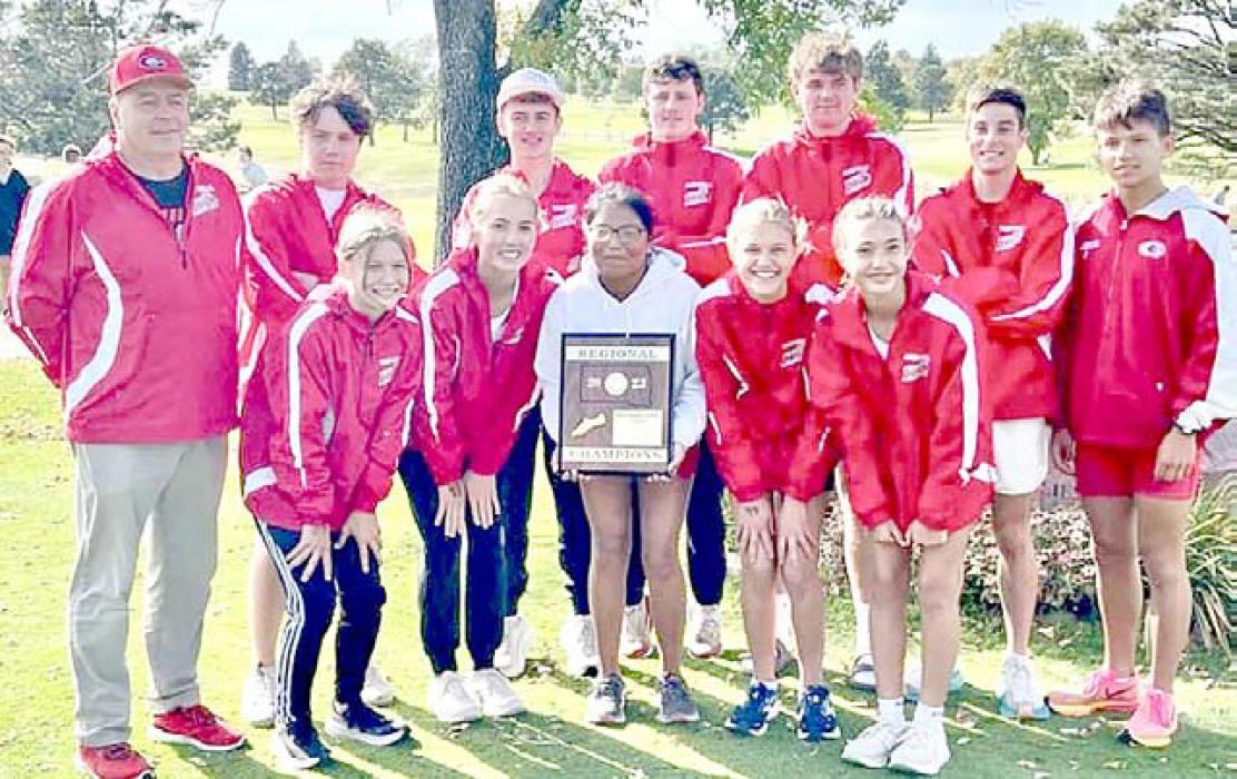 A fifth place finish and the first-ever team plaque for the Gregory boys cross country team led to Coach Lonnie Klundt’s selection as Area 3 Class B Coach of the Year in cross country.