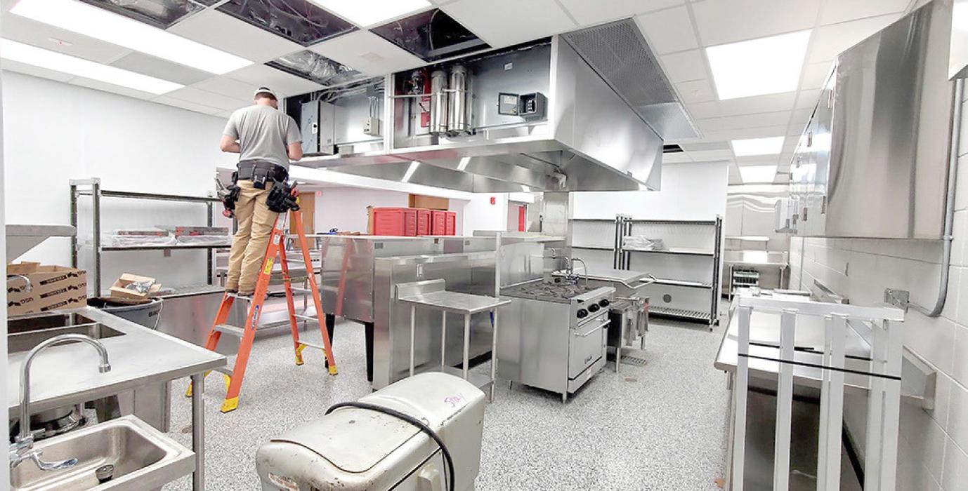 Although earlier this summer it looked like the school’s kitchen remodel would be completed far ahead of schedule, now contractors say they will try to have everything done by the first day of school, August 21, but a few things likely will not be finished.