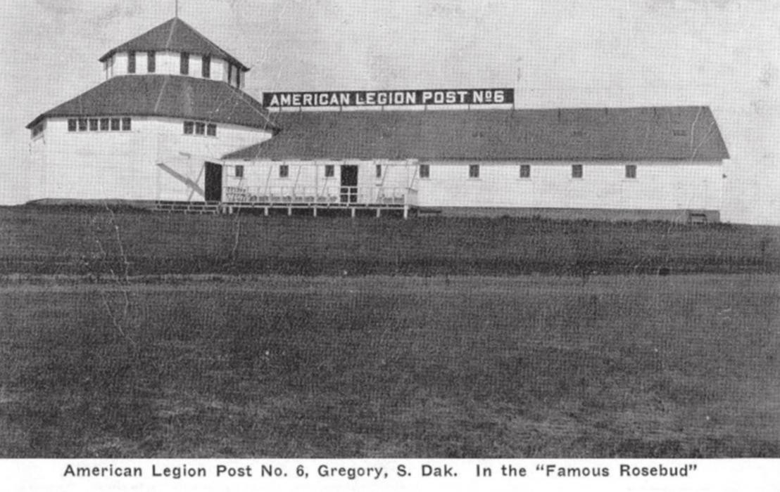 By 1924, the first owners of the building had failed to pay the bills, and it was turned over to Von Seggern Lumber Company. Gregory’s American Legion reportedly purchased the structure for one dollar, and the sign was changed to read, “American Legion Post No. 6.”