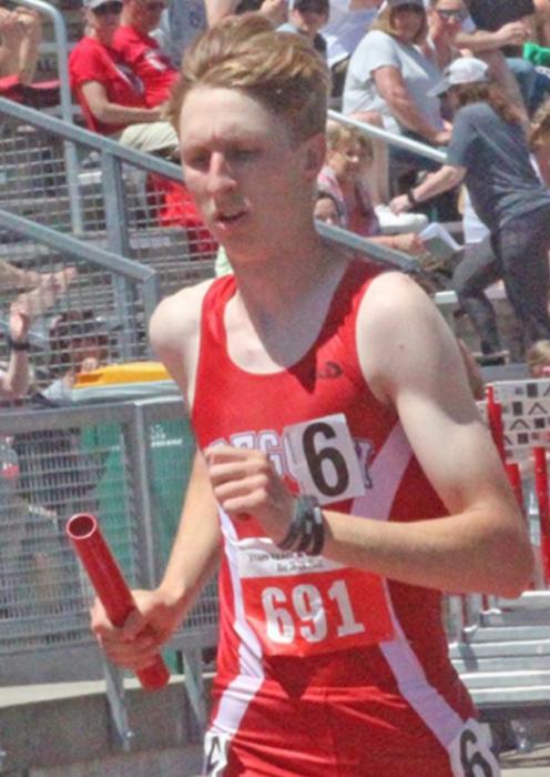 Luke Sinclair was part of the 4th place 4x800 M relay team.