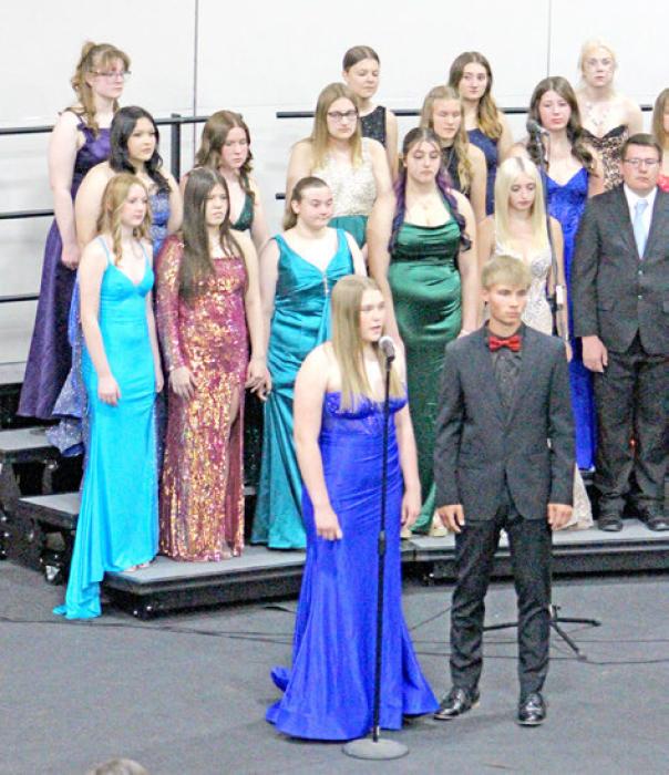 ReNae Prokopec and Lincoln Juracek were soloists in “Aurora Borealis.”
