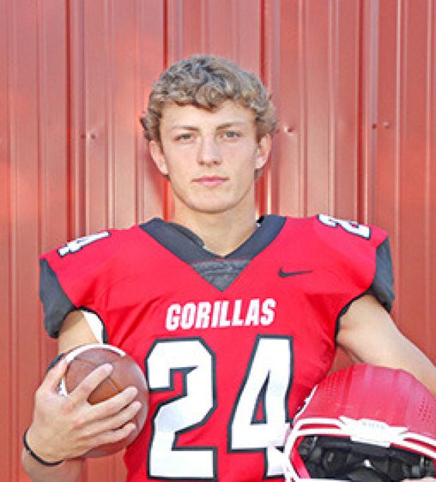 ELI EKROTH #24 Parent: Kim &amp; GW Ekroth Year: 5’10” Senior Position: RB/LB Wt. 155#