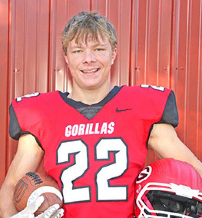 LANDON KEISER #22 Parents: Amy &amp; Chris Keiser Year: 6’1” Junior Position: RB/LB Wt. 195#