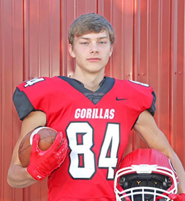 BROCK WAHL #84 Parents: Brittany Street Year: 6’4” Junior Position: WR/LB Wt. 160#