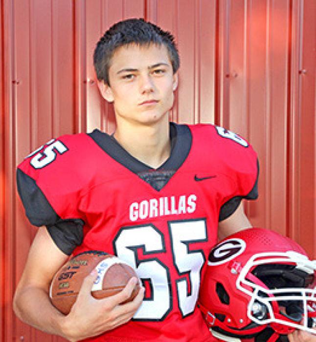 LOGAN HANSON #65 Parents: Amanda Fiebelkorn &amp; Brandon Hanson Year: 5’11” Freshman Position: TE/DL Wt. 145#