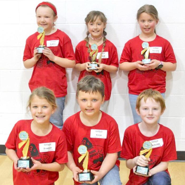 The 2nd graders Audrey Lanz, Zyleigh Lubbers, Havorly Heyden, Brenlee Braun, Knox Hamilton, and Nickolas Lozano received 2nd place.
