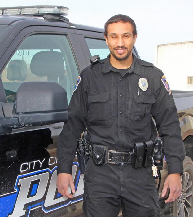 Tevin Anderson is the newest member of the Gregory Police Department, bringing the department back up to full staff.