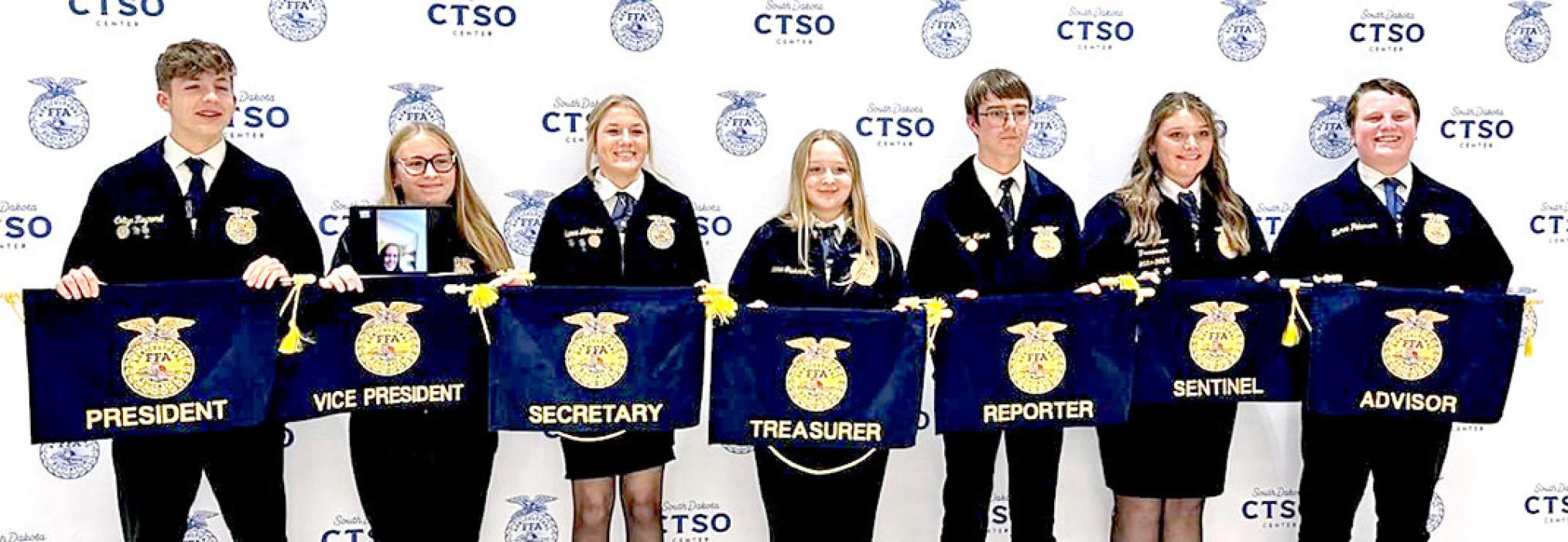 Ava Kerner, second from the right, is the new FFA District 4 Sentinel.