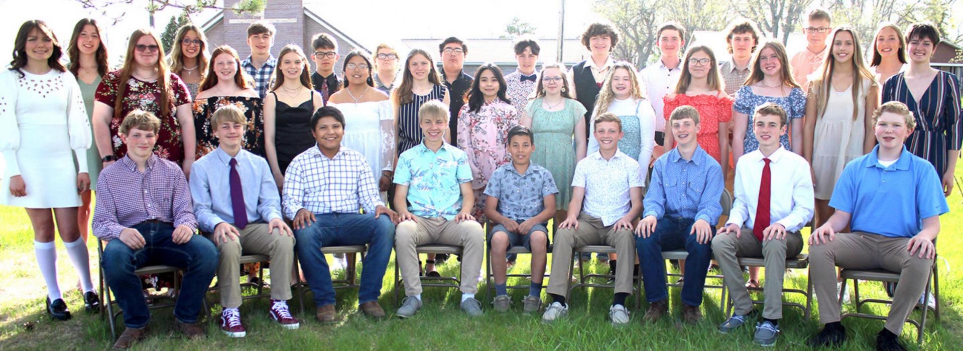 Gregory eighth grade students celebrate graduation