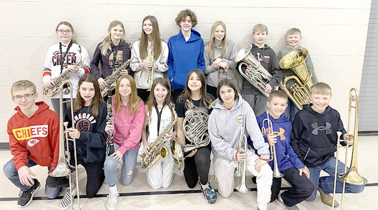 The sixth grade band performed a specially commissioned piece for the SD Bandmasters annual conference.