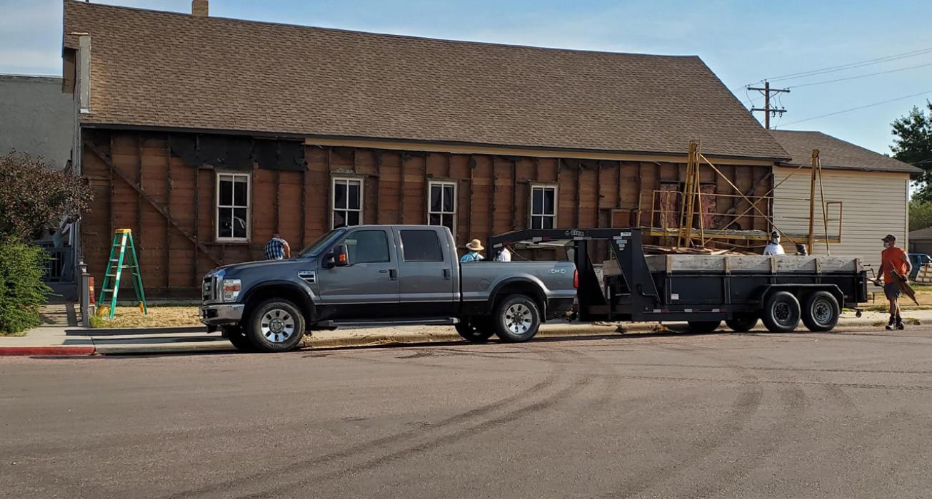 Dixon Townhall got a facelift this summer.