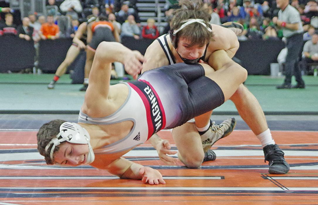 Owen Hansen won his second consecutive state title in wrestling.