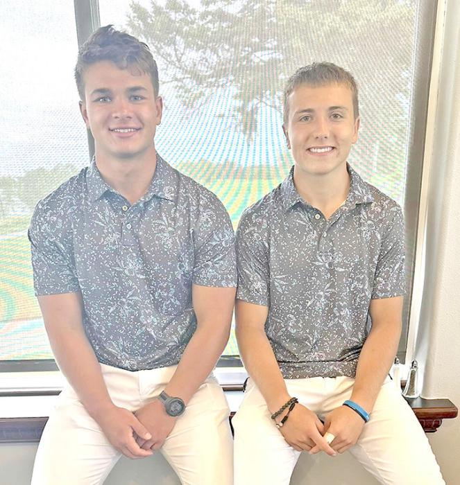 It has become a tradition for the golfers to wear matching shirts for the second day of the state golf tournament.