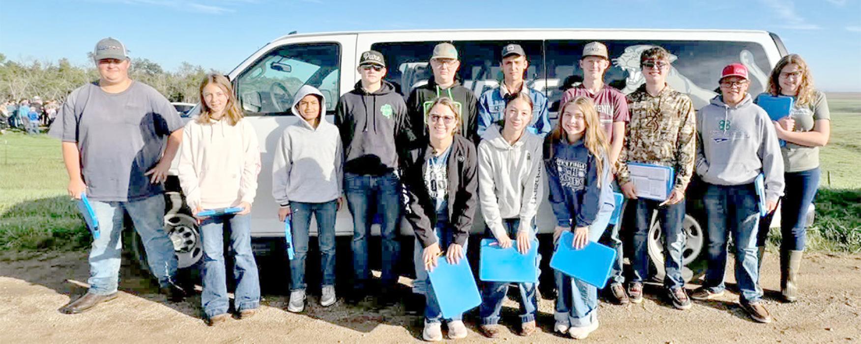 Members of the Gregory County FFA Land team competed at the recent contest, placing fourth out of 11 teams. The contest was a first-time competition experience for everyone on the team.