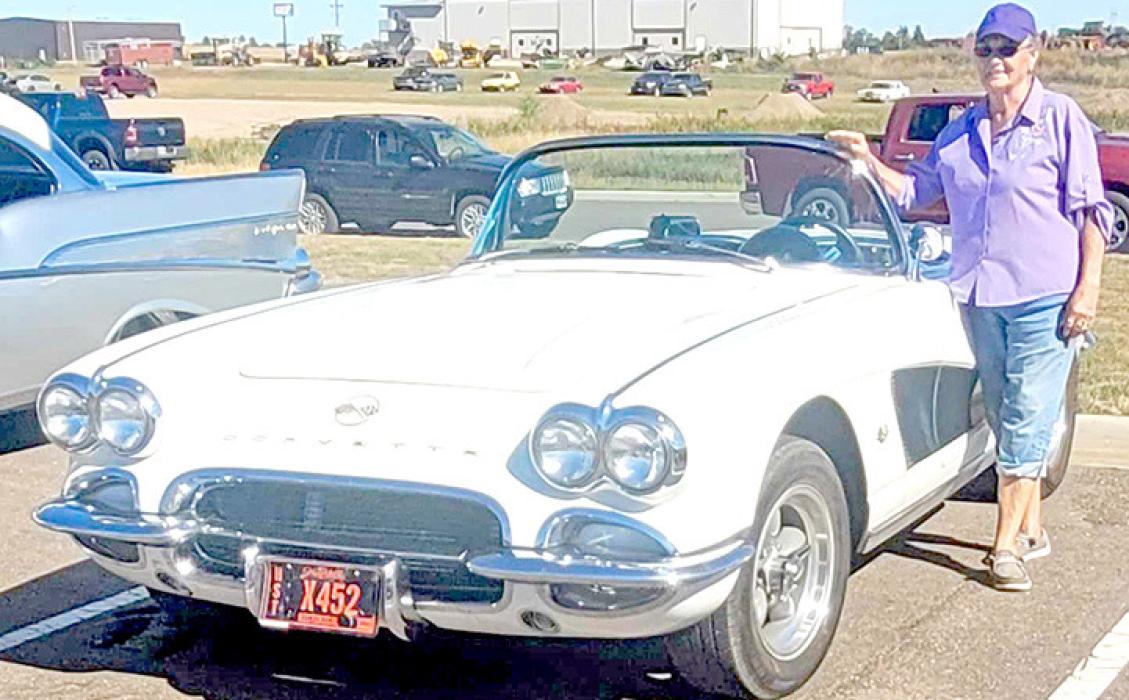 Second Place of $150.00 was Mary Lou Bohnet with a 1962 Chevy Corvette.