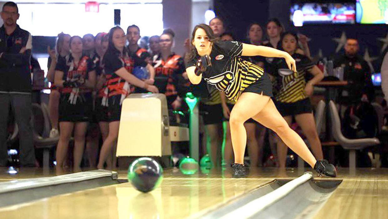 Addy was one of four members of the Savannah College of Art and Design’s men’s and women’s bowling teams to be named to the NAIA All-Tournament team. (Photo from Savannah College of Art and Design)