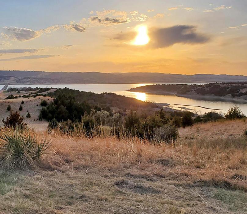 The campground, located just off of Highway 44, has a breath-taking view of the Missouri River.
