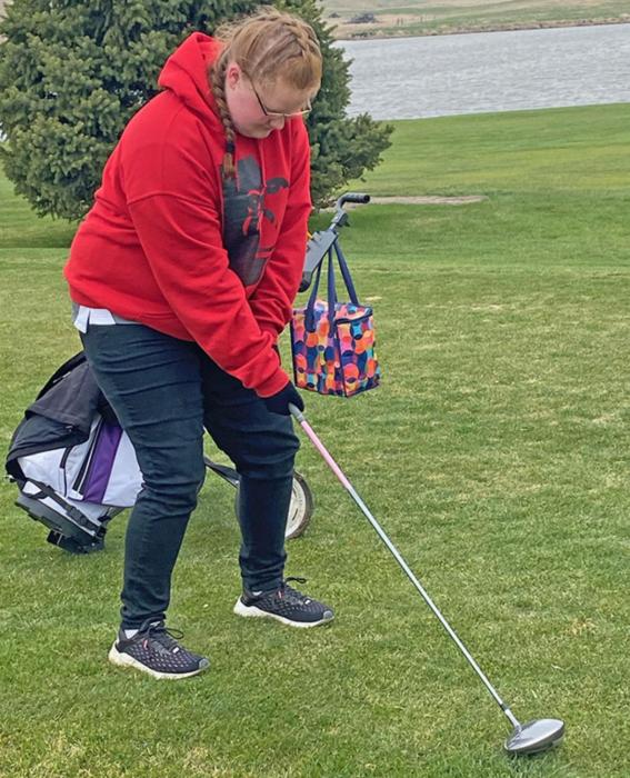 Rikki Bruns placed 13th with a score of 73 at the Corsica Golf Course. (Submitted photos)