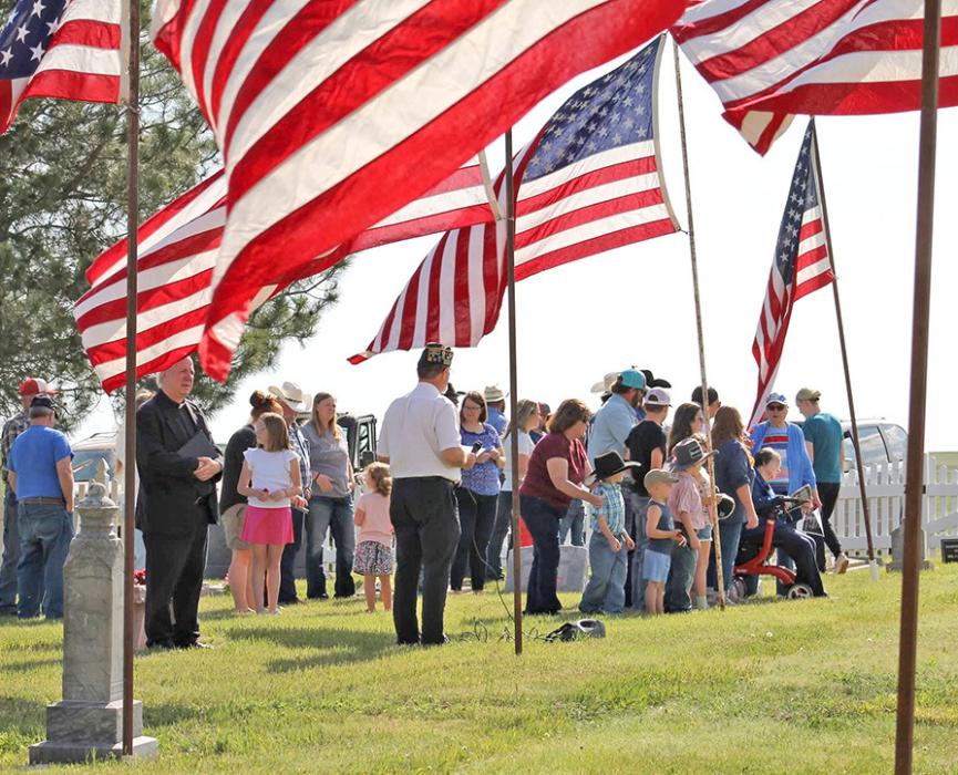 Memorial Day services were held at cemeteries across the area