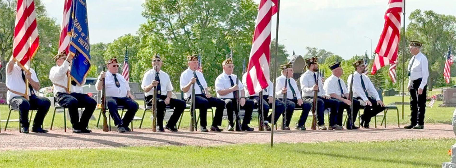 The program at the Dallas American Legion concluded with a service at Graceland Cemetery.
