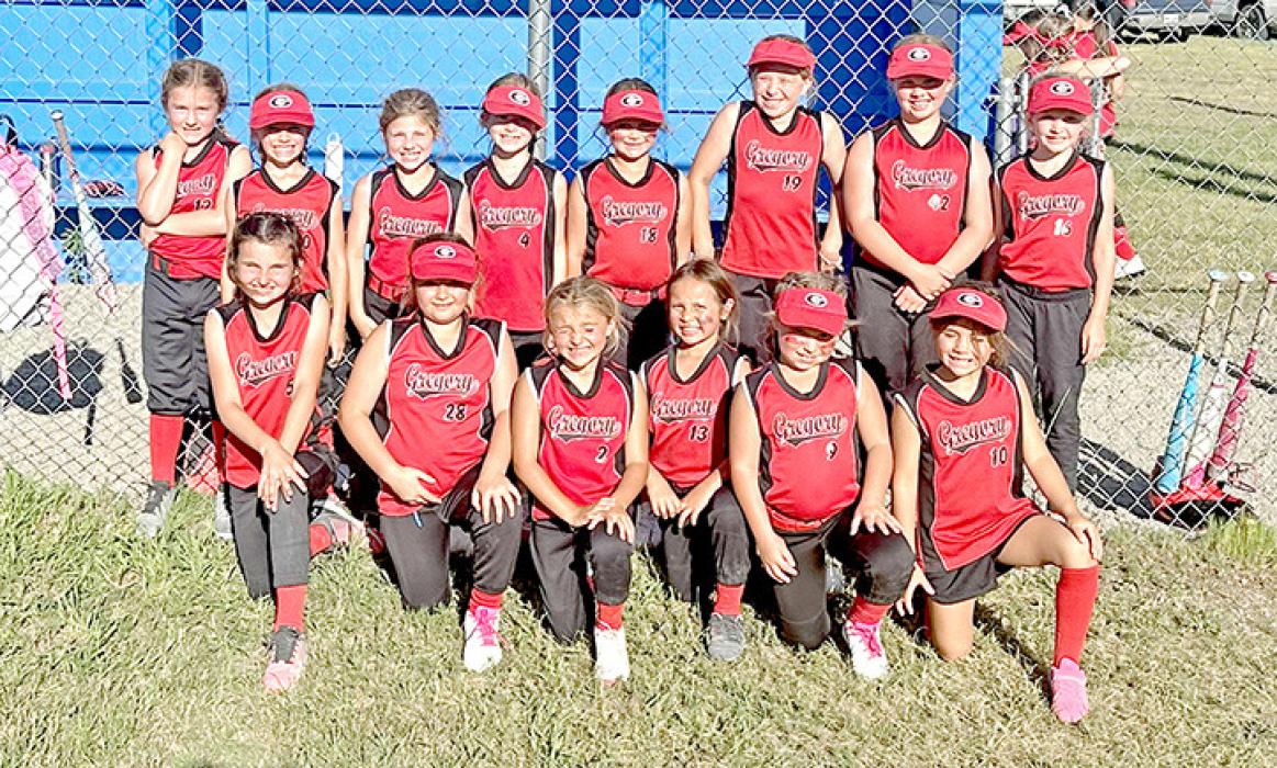 8U took a huge win with the score ending at 16 - 1 in Clearfield. Team members include, back row l to r: Eleanor Springer, Elliott Thomas, Conroe Lunne, Ellie Sedlacek, Kitana O’Connor, Everly Veskrna, Havorly Heyden, and Kendall Braun. Front row, l to r: Jessa Bartling, Bria Opp, Finley Frasch, Kaleea O’Connor, Aspen Joiner, and Ana Sundquist.
